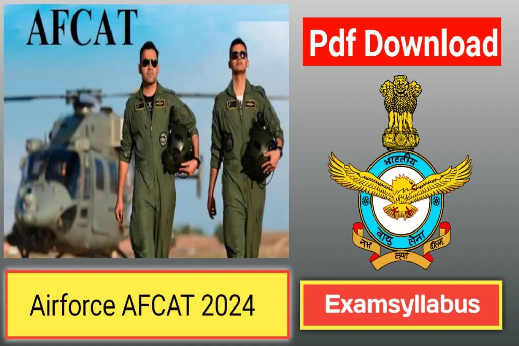 Air Force AFCAT Syllabus 2024 in Hindi EEXAMSYLLABUS